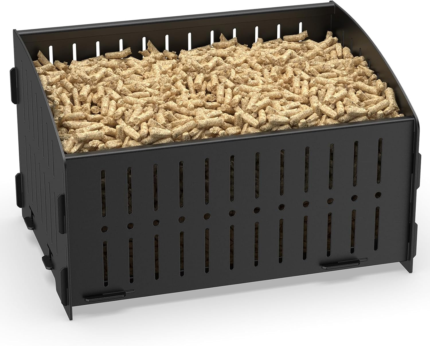 Shrivee Pellet Burning Basket, 29 &times; 20 &times; 17 Cm Portable Pellet Basket for Fireplaces and Stoves image number 1