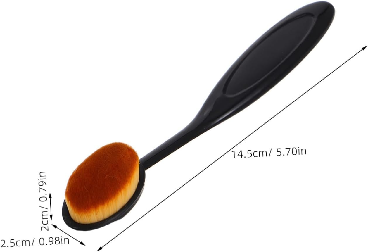 ADOCARN 2Pcs Nail Art Dust Brush Makeup Brush Cleaner Soft Bristle Fingernail Cleaner Portable for Daily Use image number 6
