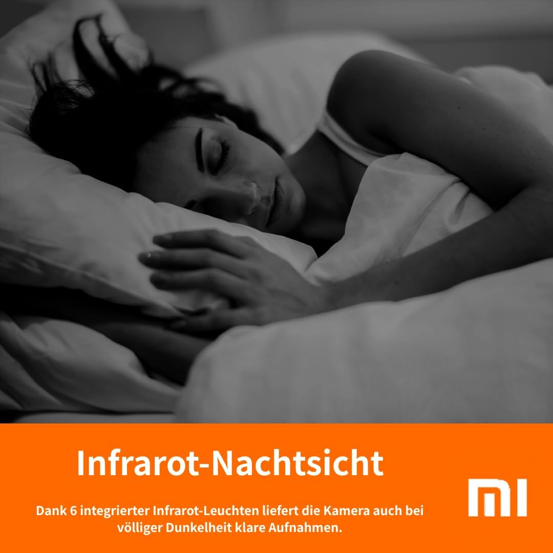 Xiaomi Smart Camera C301, Indoor Camera, Dome Camera, Super Clear 2K Image Quality, 3 Megapixel, 3MP, Large Aperture, Full Colour Night Vision, Human Detection, Voice Control, Fully Encrypted image number 6