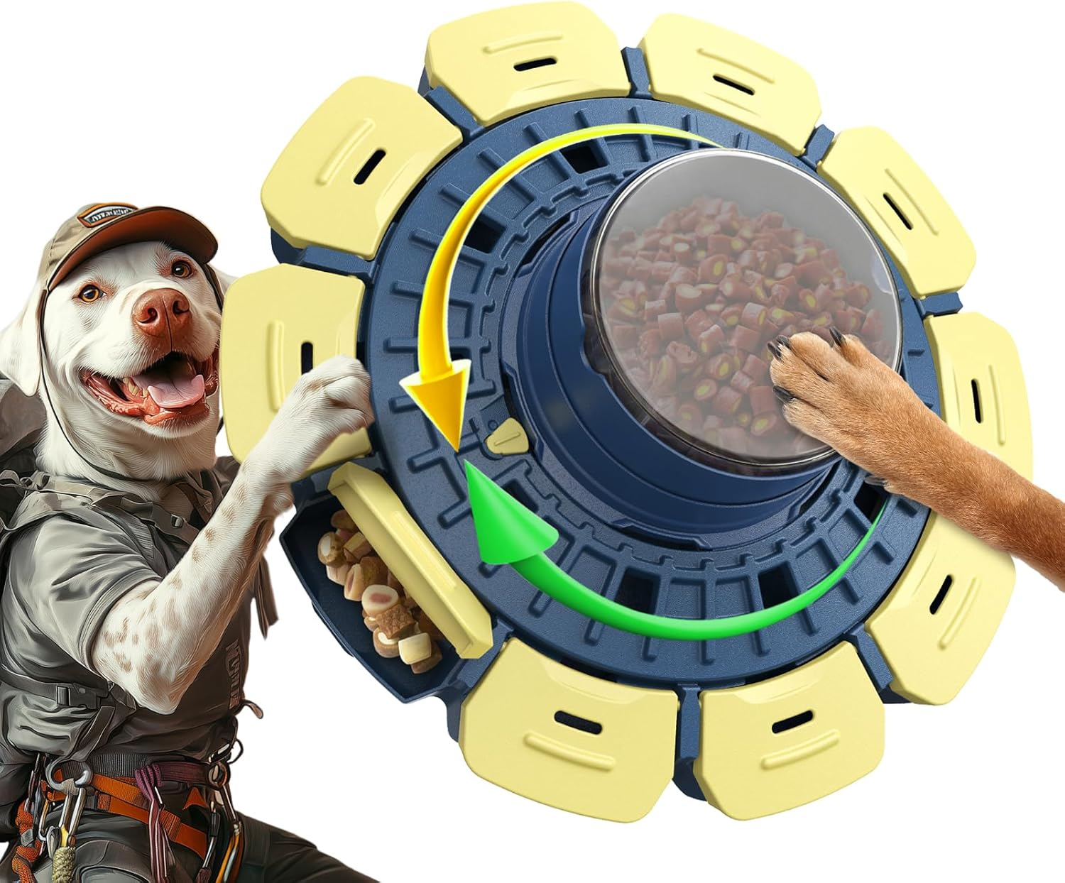 KADTC Level 3 in 1 Hard Dog Advanced Puzzle Toy for Smart Small/Medium/Large Dogs Difficult Challenging Food Puzzles Toys Slow Feeder Cognitive Intelligence Brain Mental Stimulation Mind Treat Games image number 1