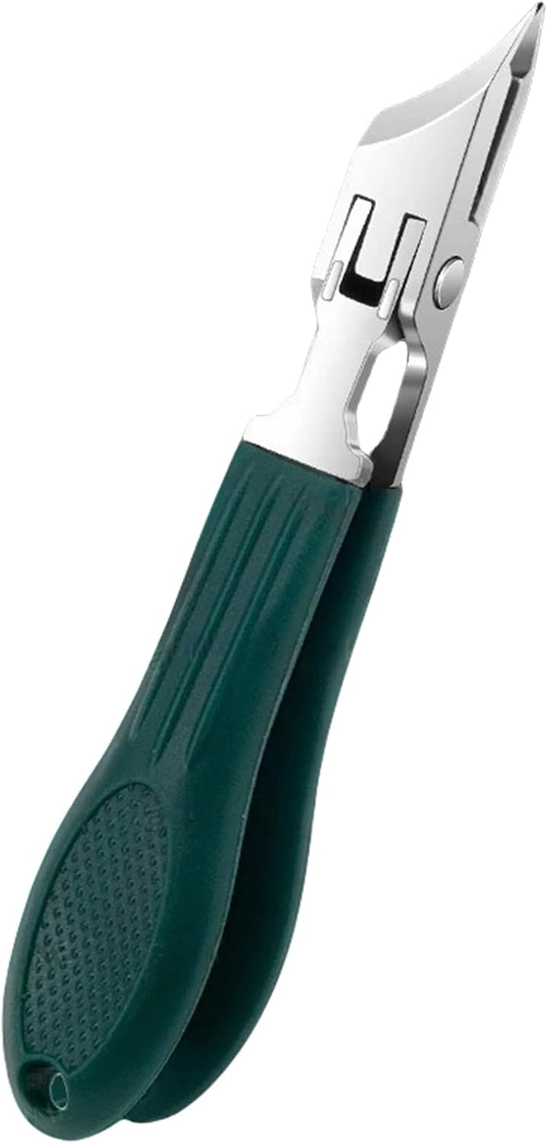Angled Nail Clippers | Thick Toenails Trimmer - Anti-Splash Ergonomic Nail Clippers for Travel Salon Home Women Seniors Men image number 5