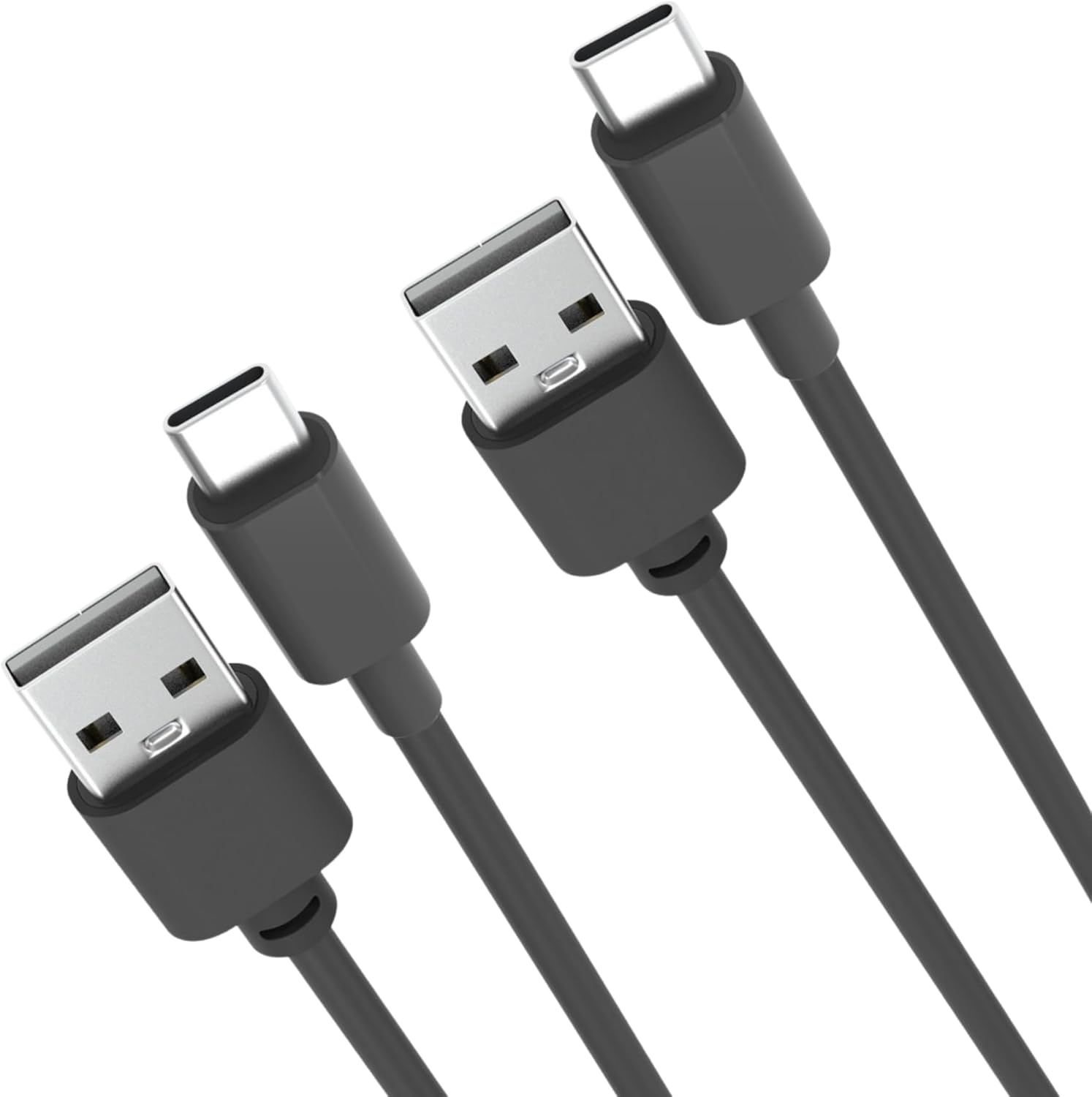 Laser USB C Cable [1M, 2 Pack] USB-C to USB-A 3.1 Fast Charging Type C Cable Compatible for Ipad Pro, Samsung Galaxy S22/S21/S20/S10/S9/S8, Sony Xiaomi, Huawei P30 P20, Google Pixel and More Black