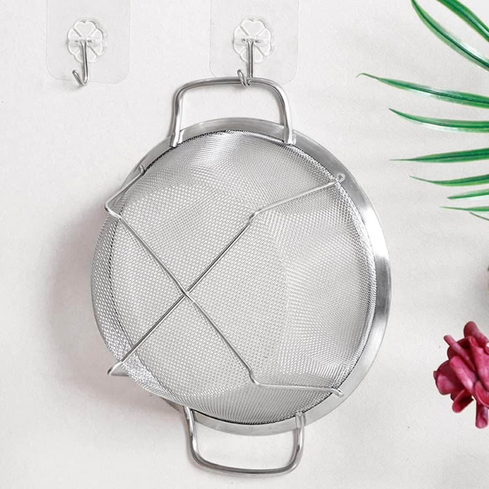 25Cm Stainless Steel Fine Mesh Strainer Bowl Drainer Vegetable Sieve Colander image number 6