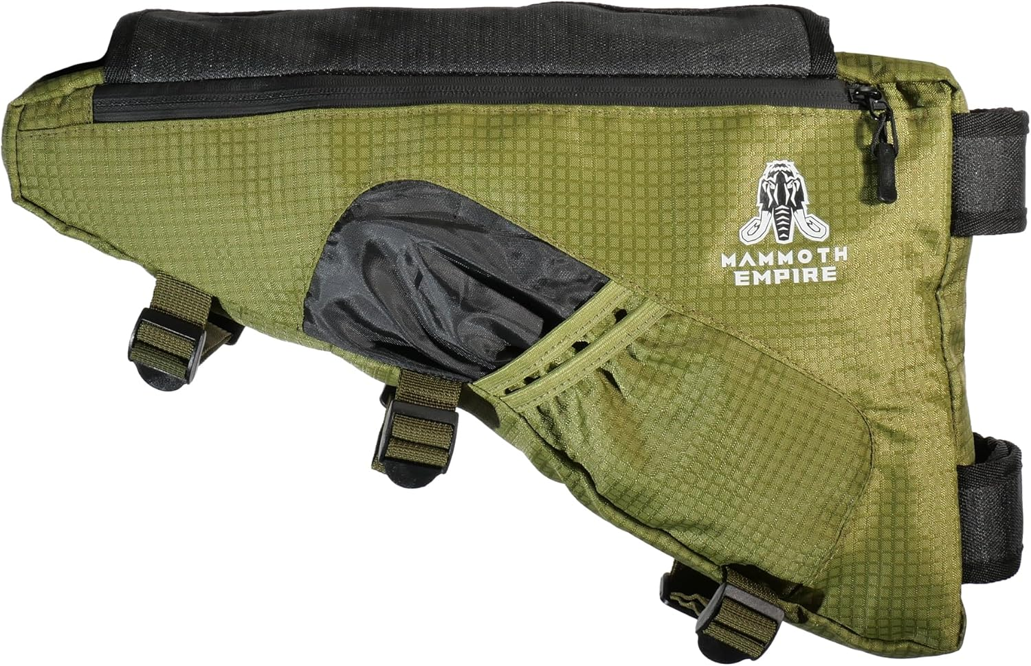 Bicycle Triangle Frame Bag - Water Resistant Storage Pouch for MTB Road Bike Cycling Accessories (Green) image number 4