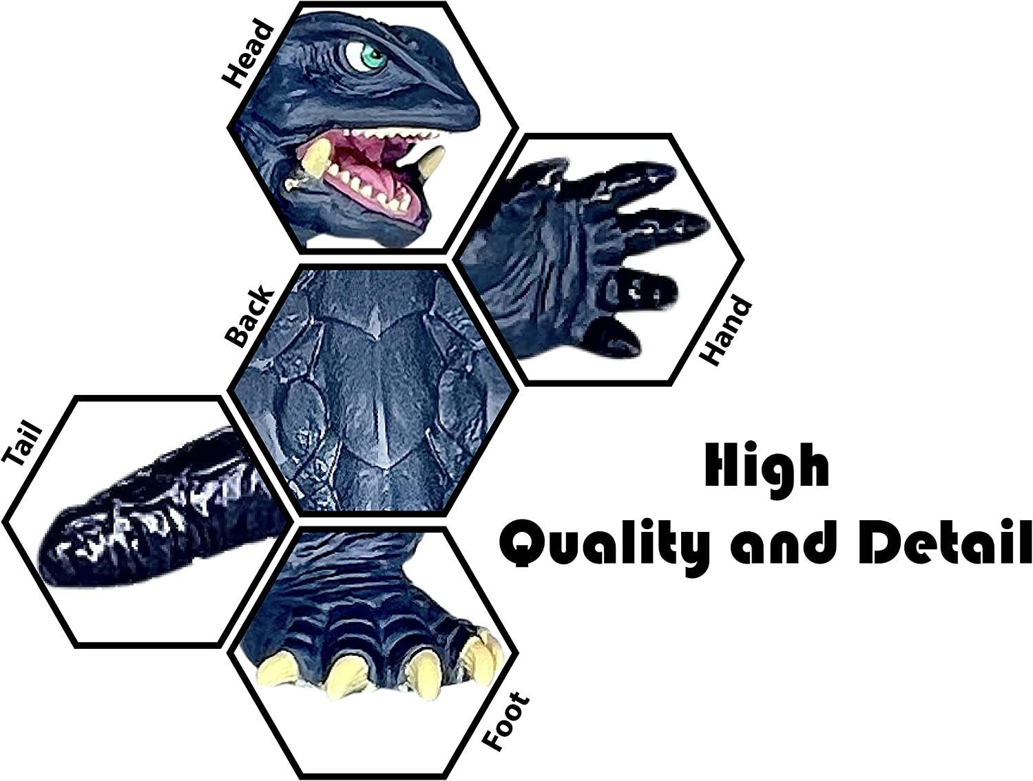 Twcare Set of 10 Godzilla Vs Kong Dinosaur Dragon Toys Movable Joint Action Figures, King of the Monsters Shin Ultima Gamera Mecha Mechagodzilla Ghidorah Skull Crawler Destoroyah Cake Toppers Pack image number 3