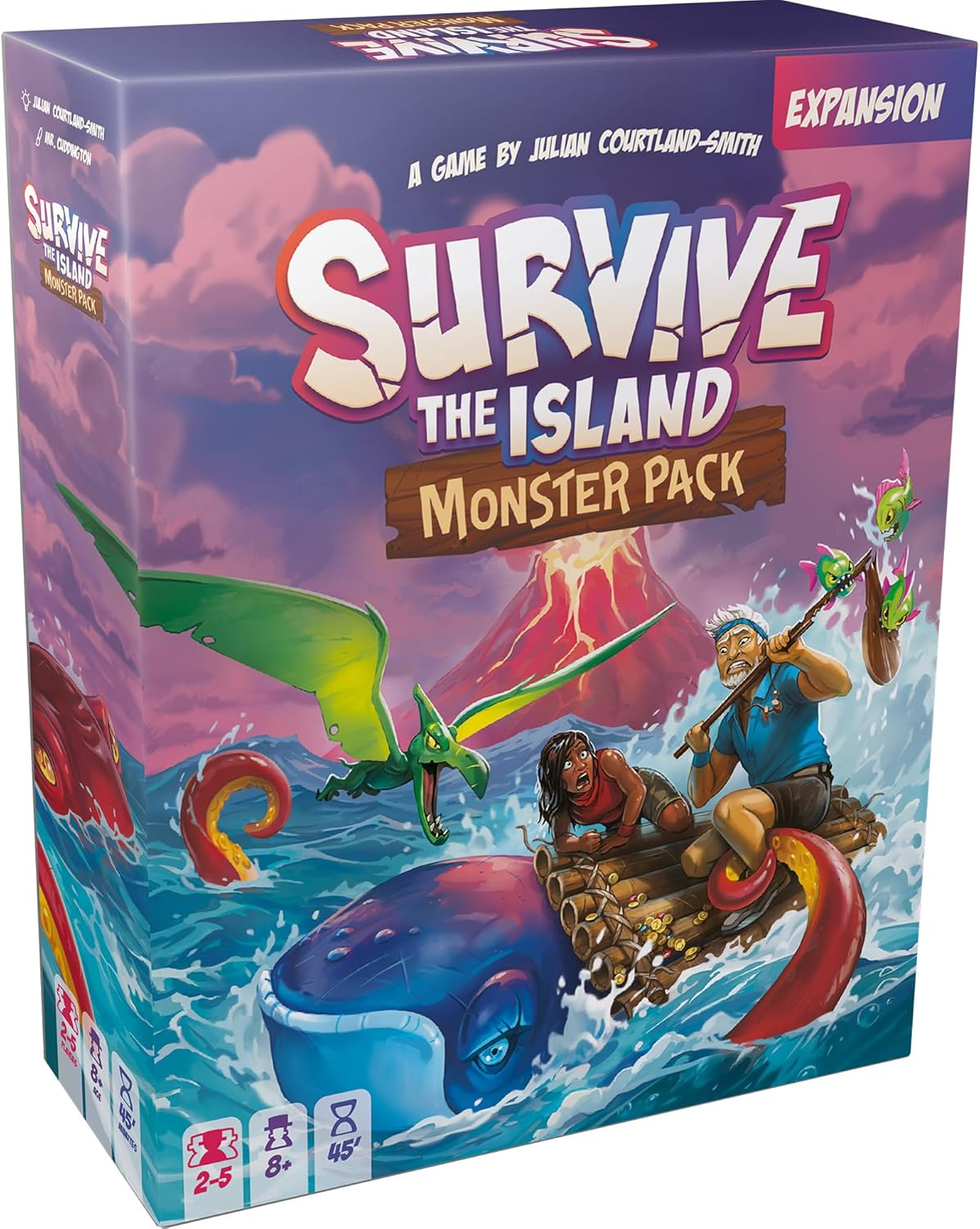 Asmodee | Zygomatic | Survive the Island - Monster Pack Expansion | 2-5 Players, Ages 8+