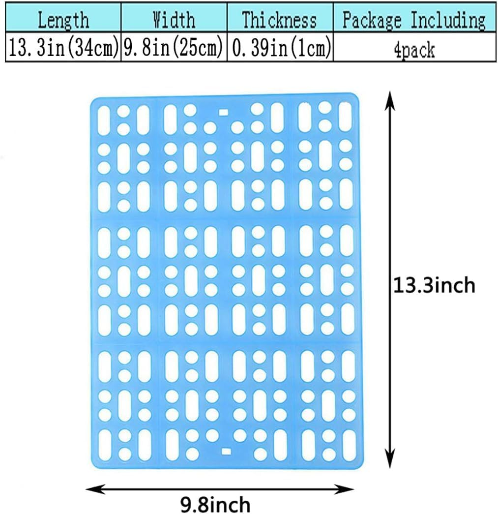 4 Pcs Rabbit Cage Mats Small Animal Plastic Feet Pads Floor Mat for Pet Cats Dogs Bunny Hamster Rat Chinchilla Guinea Pig image number 6