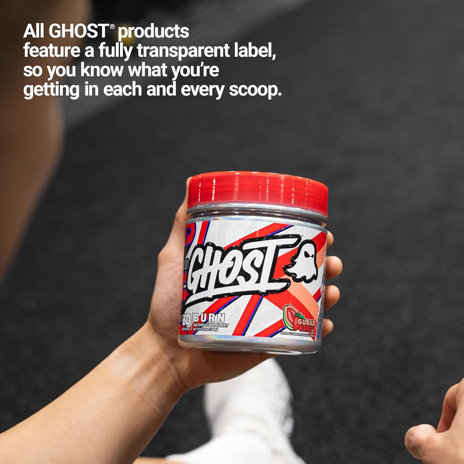 Ghost Burn V3 Thermogenic Powder 300 G, Guava Berry, 60 Servings image number 6