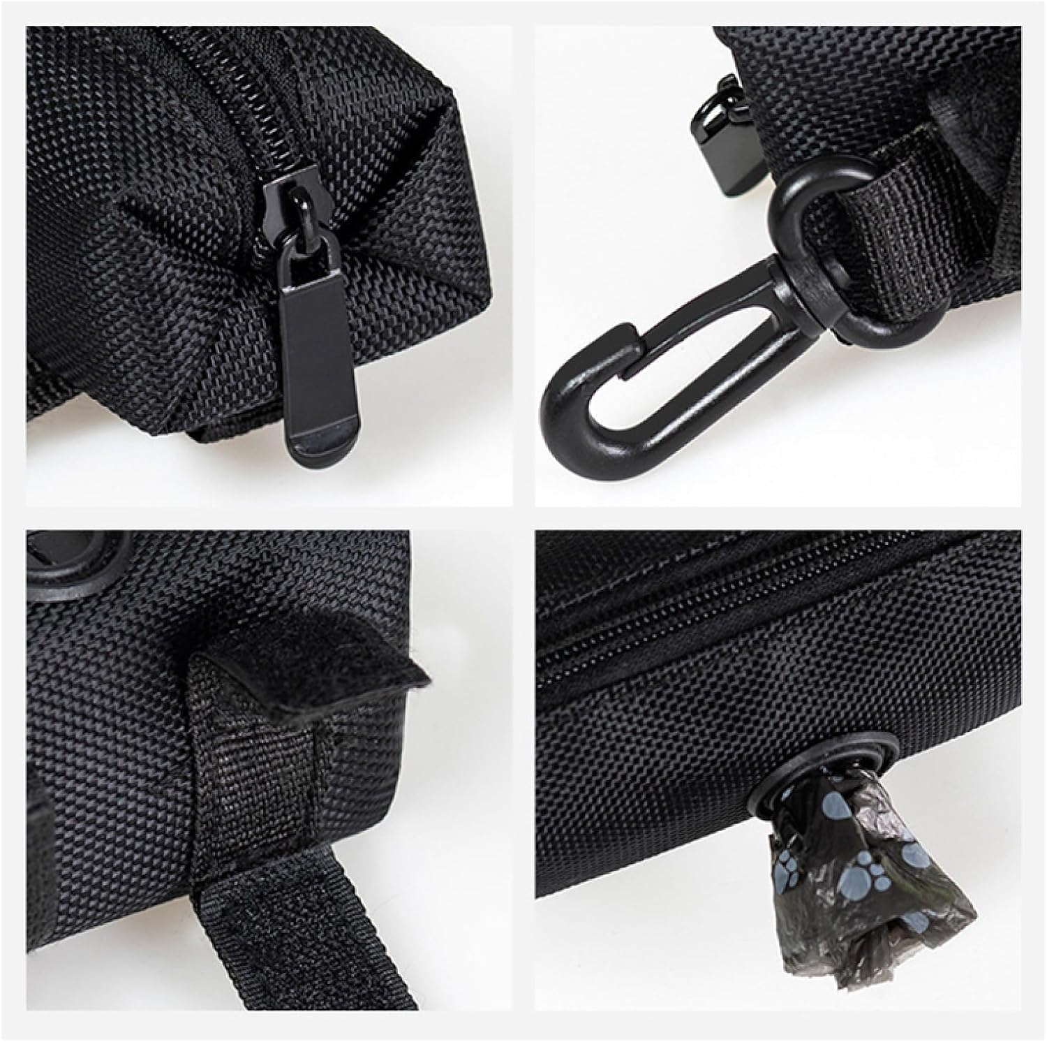 Dog Poop Bags 2Pcs Pet Dog Poop Bag Holder Leash Attachment Adjustable Mini Travel Garbage Bag Dispenser 05 image number 5