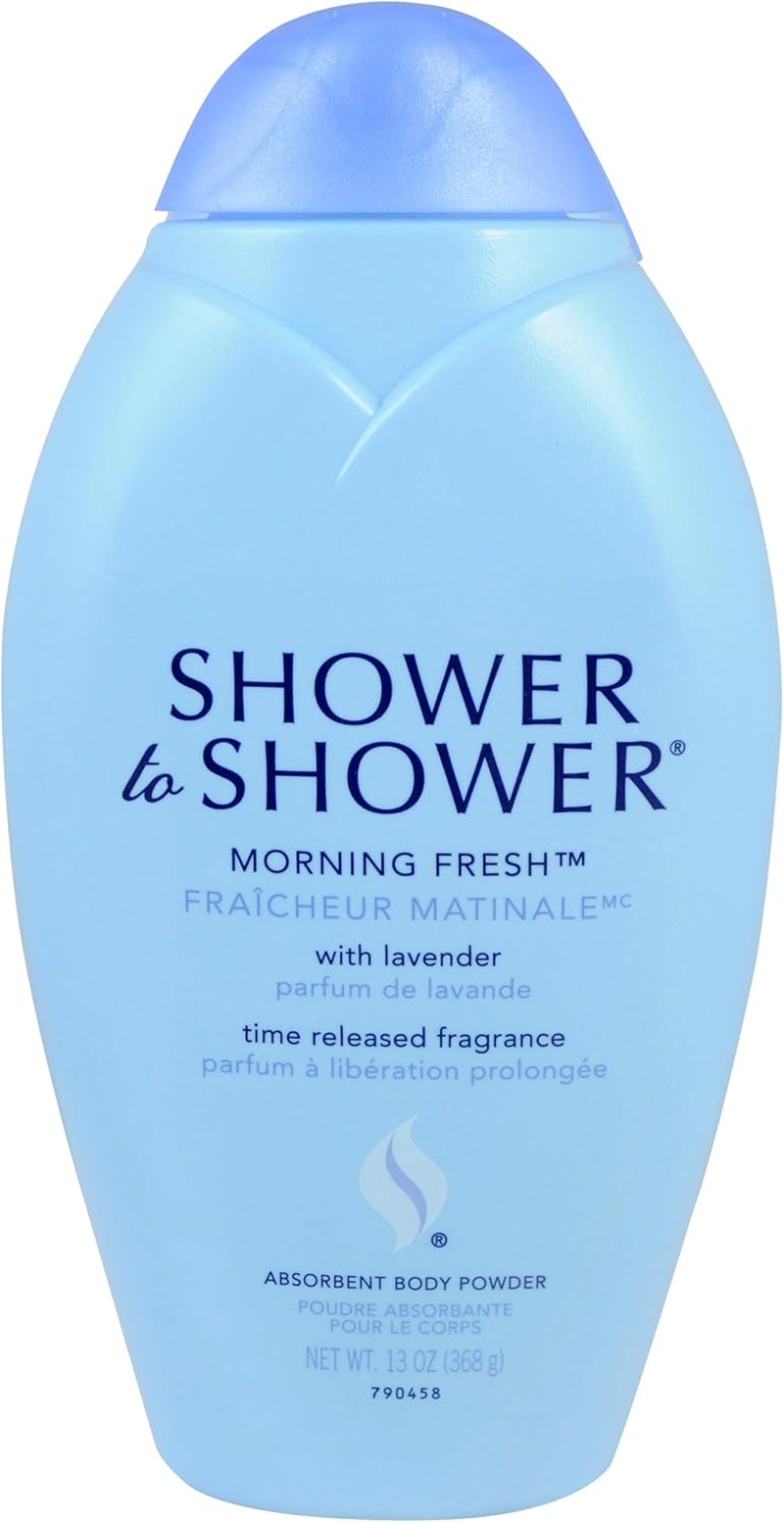 Shower to Shower, Absorbent Body Powder Morning Fresh, 13 Oz image number 3