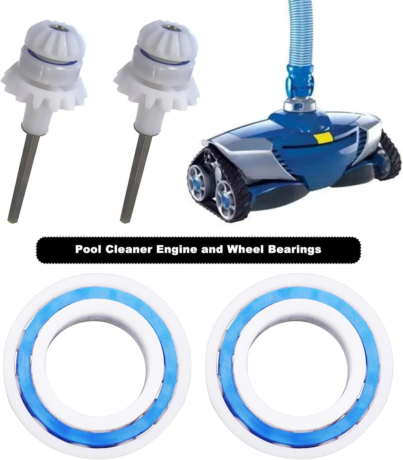 2Pcs R0527000 Pool Cleaner Engine and Wheel Ball Bearing Replacement Compatible with Zodiac MX8 MX6 and MX8 Elite MX6 Elite Pool Cleaners image number 2