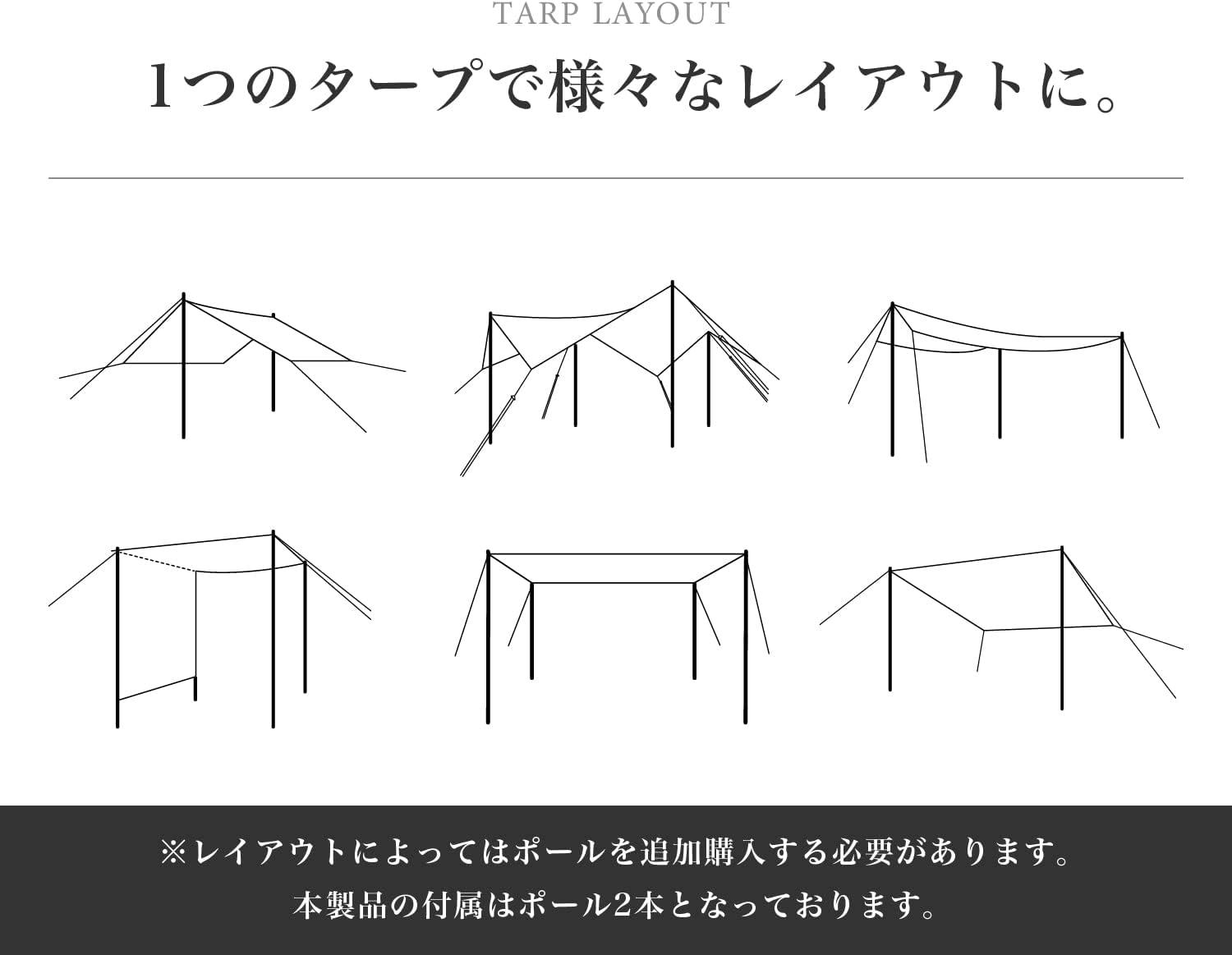 S'More Tarppi Square-500 Tarp Tent, Tarp Tent with Storage Bag, Poly Cotton, 15.7 X 198.7 Inches (400 X 500 Cm), Beige image number 3