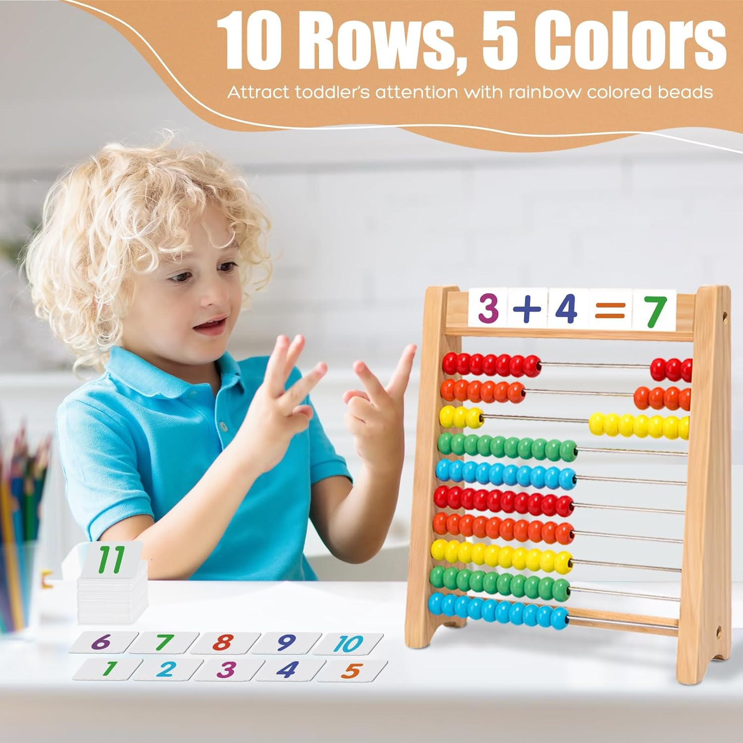 Ranqibo Wooden Abacus image number 3