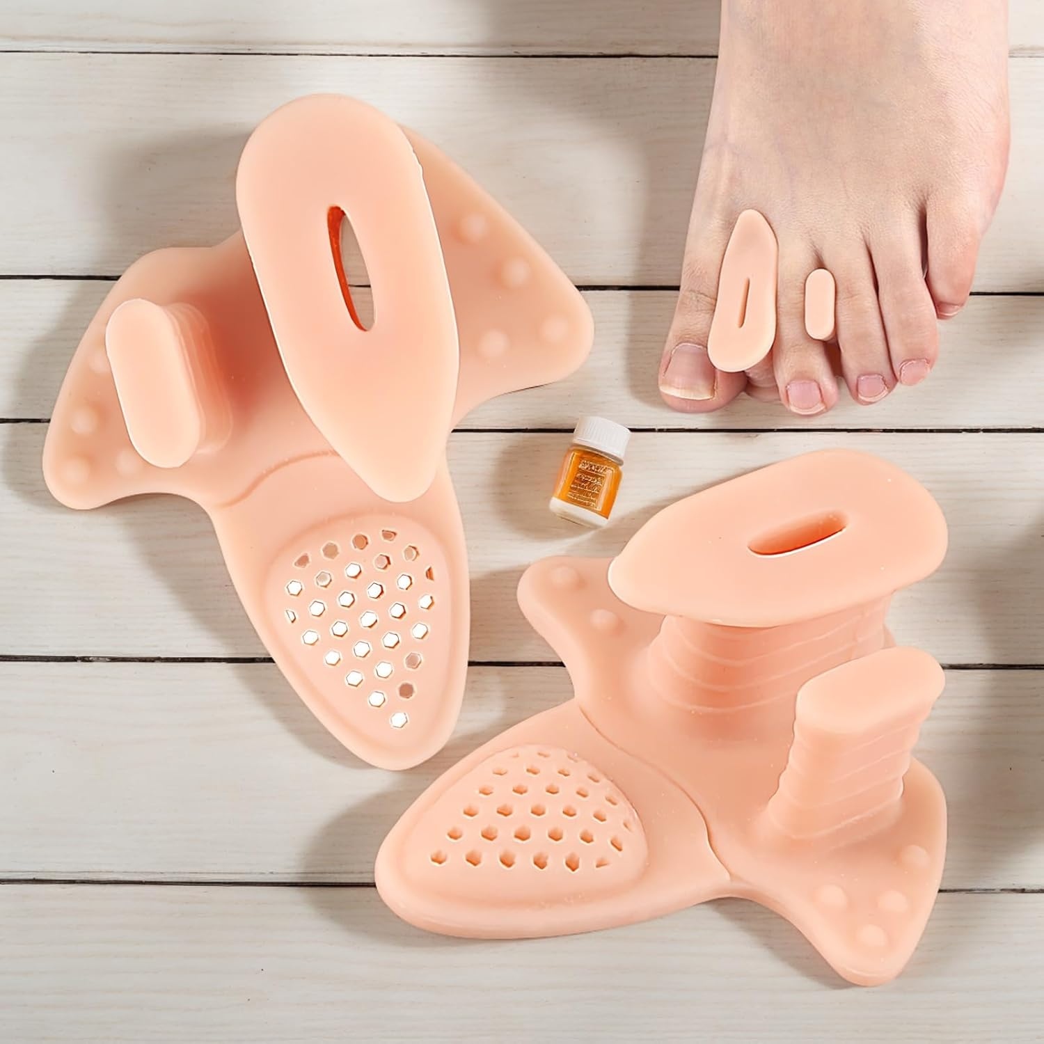 Correct Toes | Toe Alignment Corrector - Foot Health Care Supplies for Hammertoe Correction Flat Feet Walking Running Yoga Pedicure Athletes image number 1