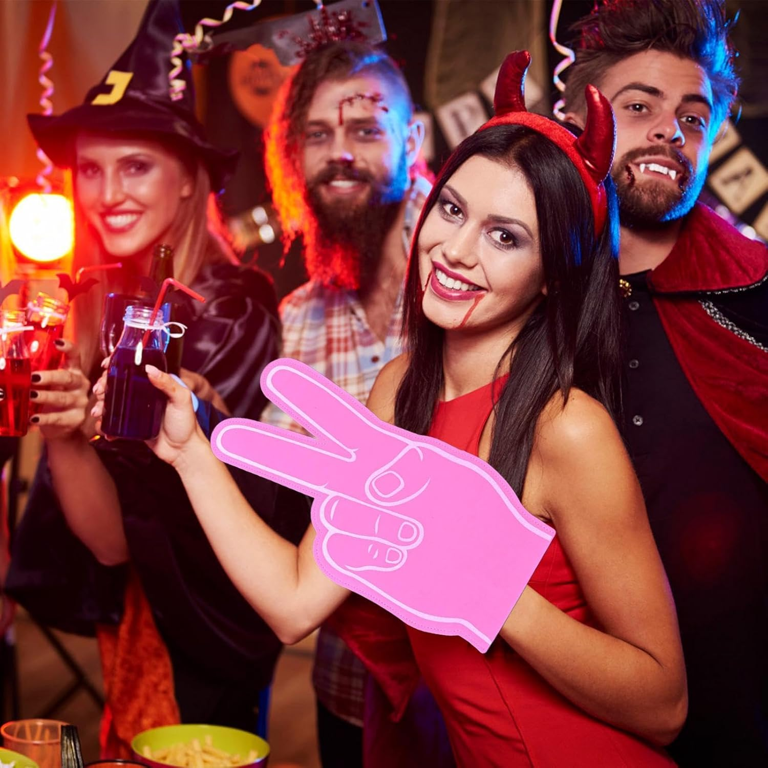 Foam Finger - Giant Gladiator Foam Finger | Sports Fan Cheering Prop, Hand Signs for Games, Events, Competitions, Fun Athletic Spirit Accessory for All Occasions - Green image number 5