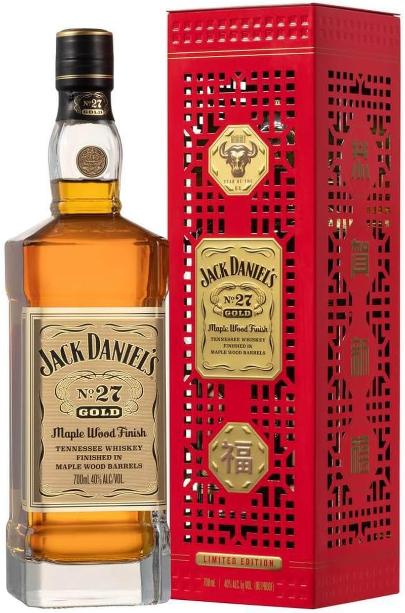 Jack Daniel No 27 Gold Maple Wood Finish Year of the Ox Limited Edition Tennessee Whiskey 700Ml image number 1