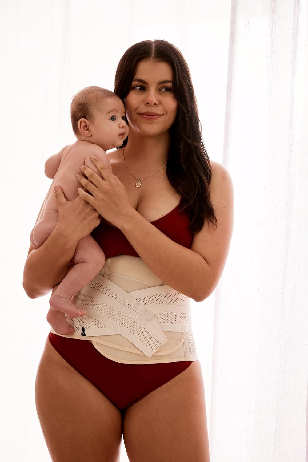 Kin the Belly Band Regular 1 Pack | Postpartum Belly Support Binder for C-Section & Natural Delivery | Adjustable Recovery Wrap Band | Provides Comfort & Compression for Post-Birth Recovery image number 3