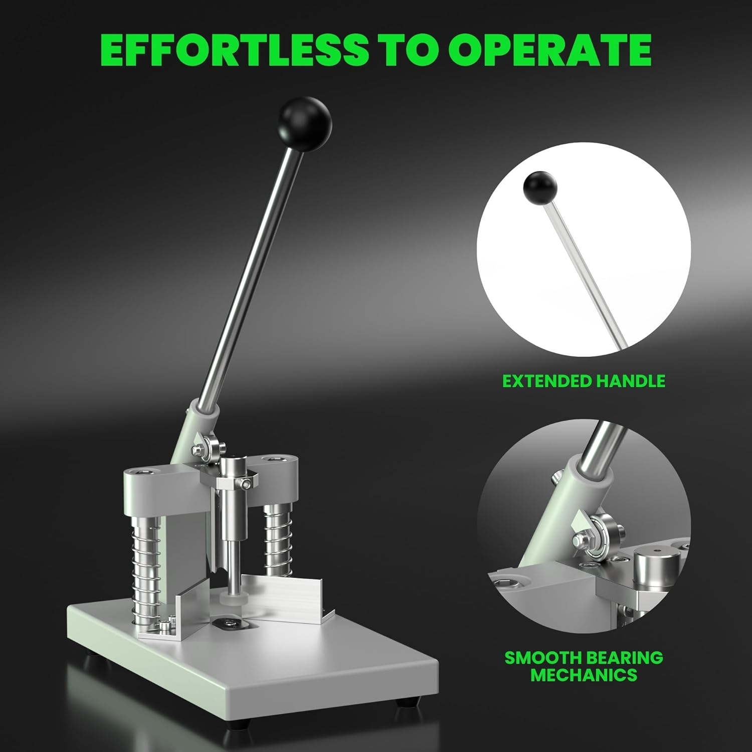 Heavy Duty Corner Cutter, R6Mm/R10Mm Manual Corner Rounder, Adjustable Thickness 30Mm Commercial Corner Punch Machine with Paper Press for PVC ABS Aluminum Sheet Cardstock image number 3