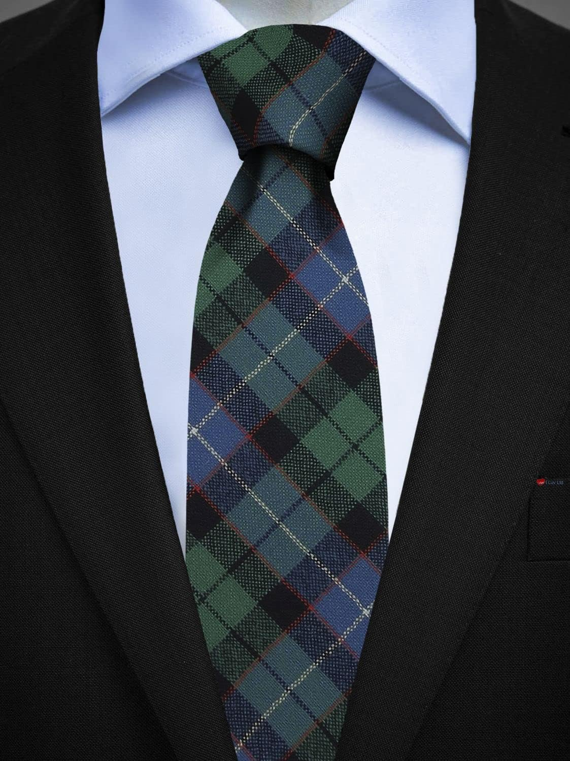 Mens All Wool Tie Woven and Made in Scotland in Galbraith Ancient Tartan image number 1