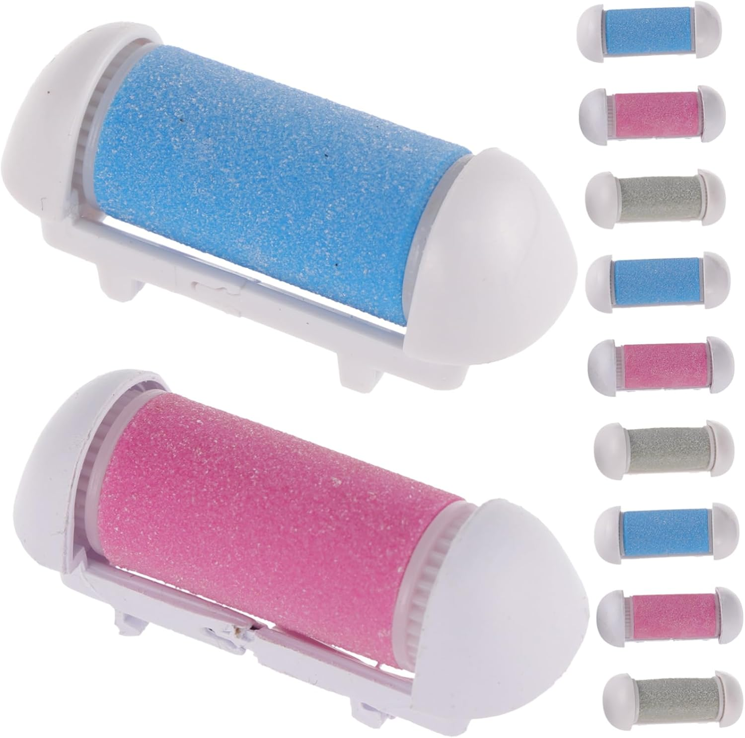 NULYLU 12Pcs Foot Exfoliator Replacement Roller Heads for Pedicure Callus Removal image number 6