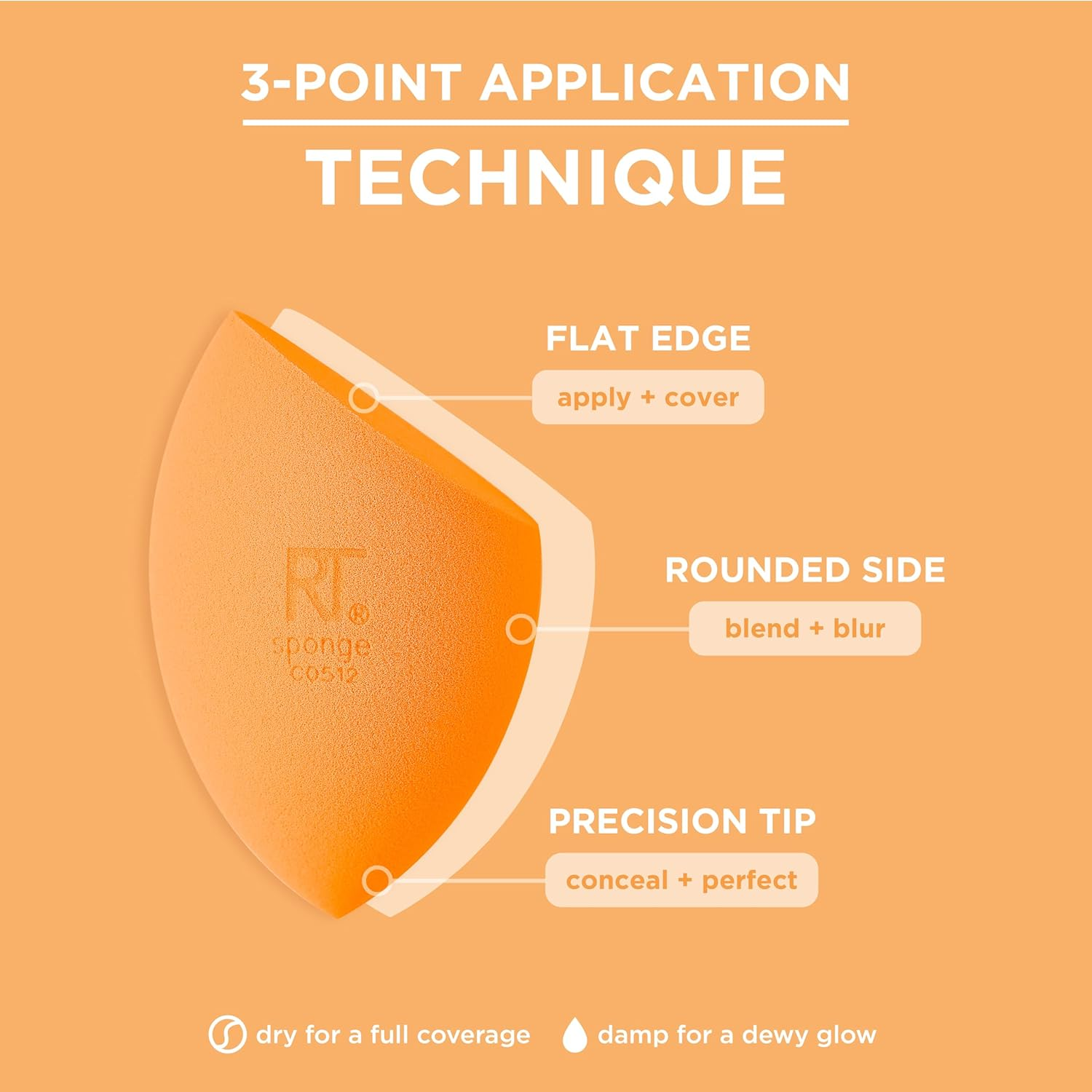 Real Techniques Miracle Complexion Sponge with Case (Pack of 2) image number 2