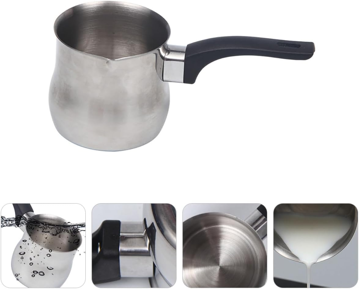 COHEALI 250Ml Stainless Steel Milk Frothing Pitcher Latte Art Cup Coffee Frothing Jug for Home Espresso and Cappuccino Accessories image number 5
