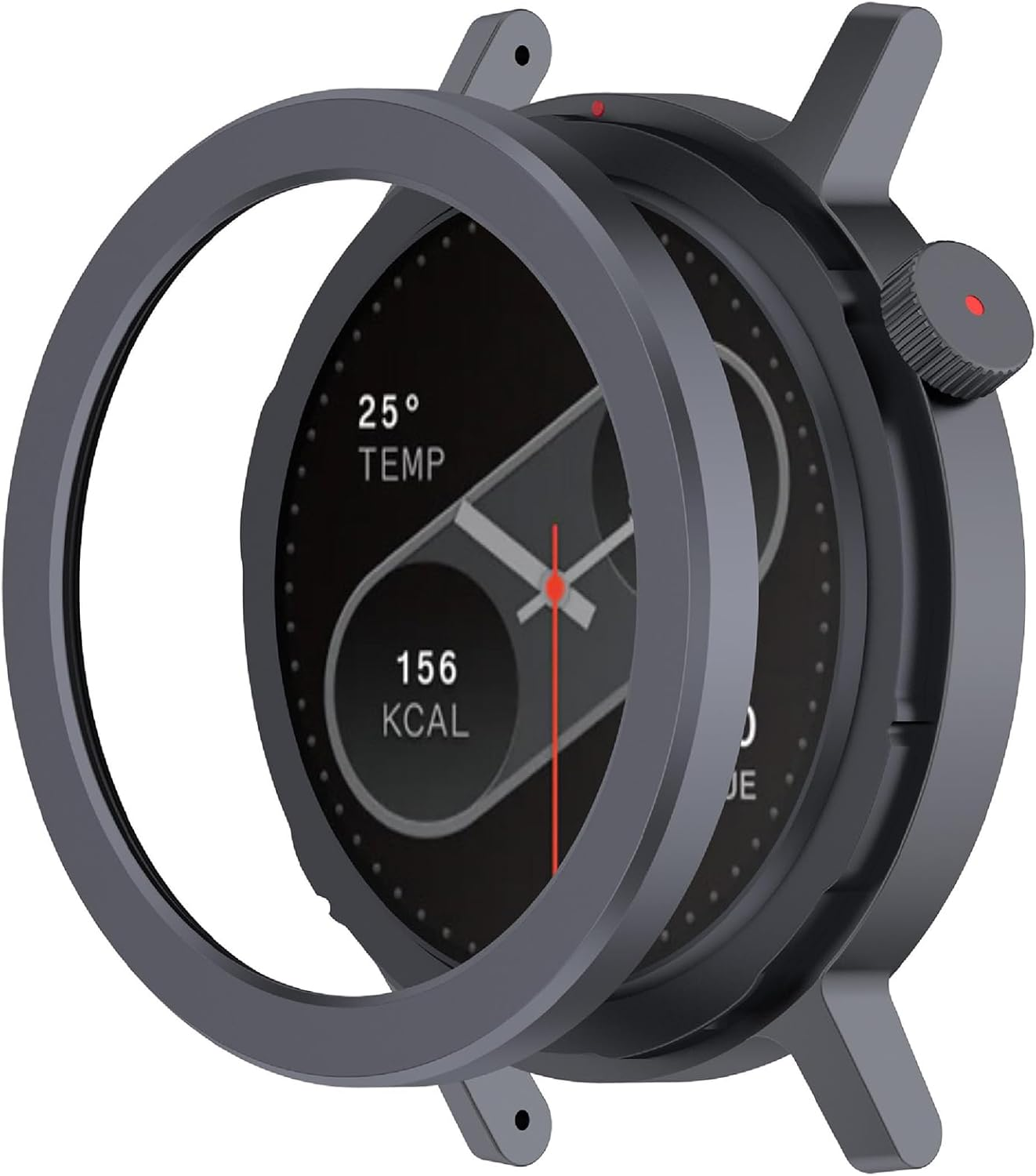 GIOPUEY Bezel Ring Compatible with Nothing CMF Watch Pro 2, Bezel Styling Ring Protective Cover, Aluminum Alloy Metal Protective Watch Ring - Zb-Orange