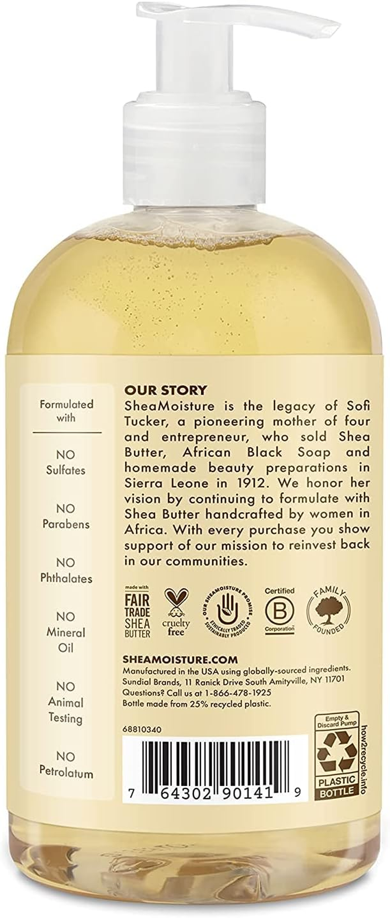 Shea Moisture Baby Shampoo & Wash 13 Ounce Chamomile & Argan Oil (384Ml) (6 Pack)