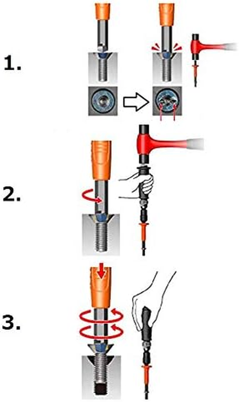 ANEX M3-6 No. 1903-N Impact Screwdriver Mini Type Screwdriver Set for Automobiles, Motorcycles and Machinery Maintenance
