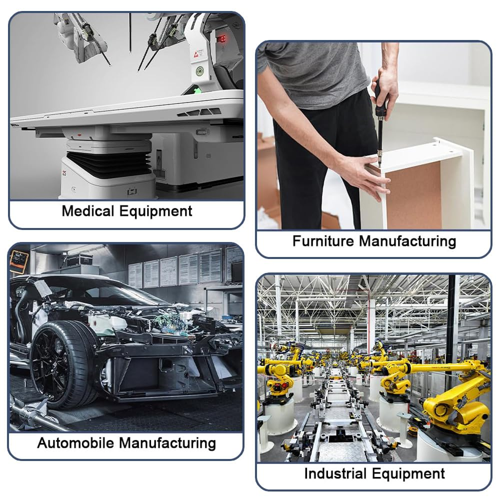 TOMVAES 100PCS M6 Rivet Nuts,Rivet Nuts,Nut Inserts,Flat Head Threaded Insert Nuts Rivnut for Automotive, Furniture, Decoration,Aluminum image number 3