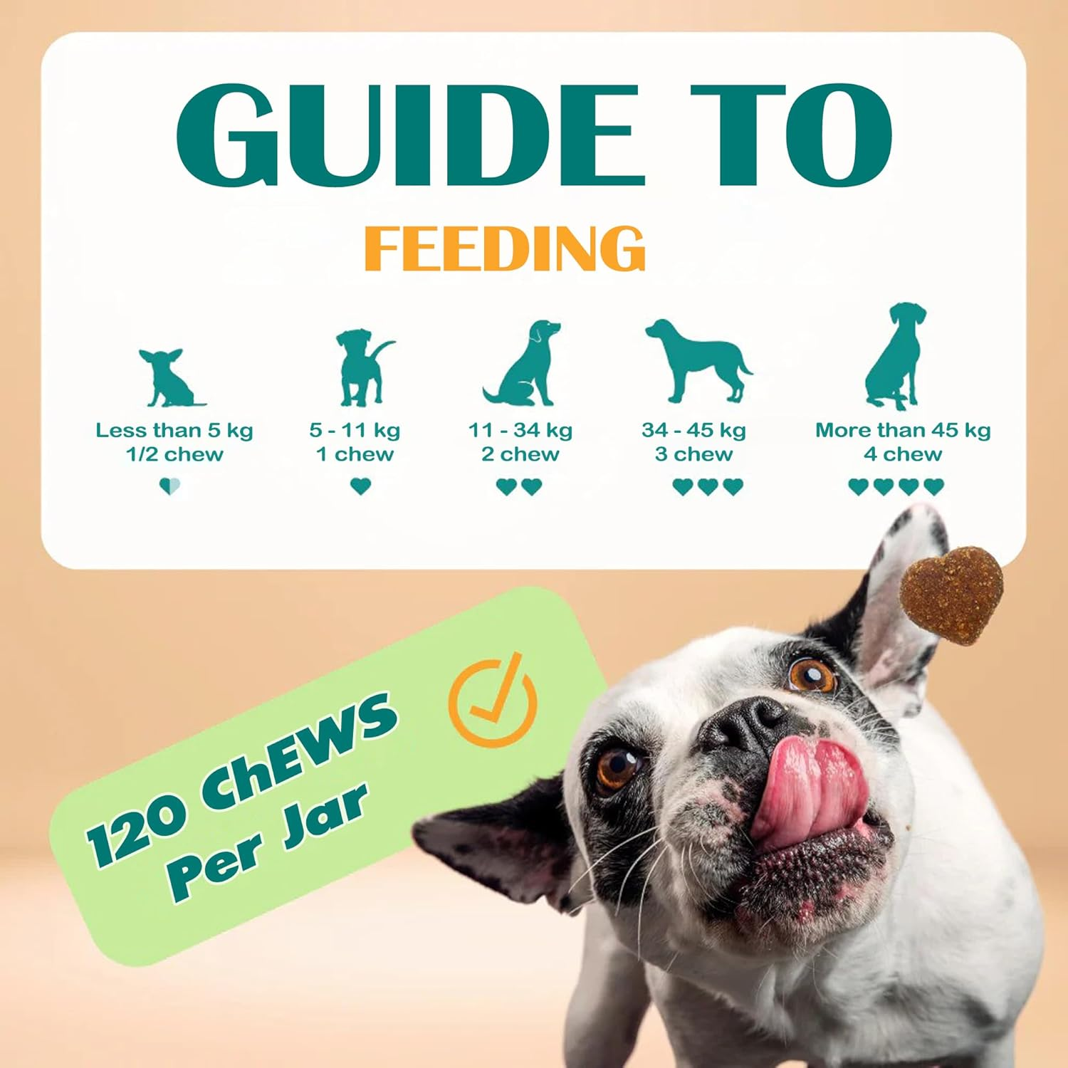 Wikiray Probiotics for Dogs &ndash; Soft Chews for Digestive Health & Immunity | 120 Chews | 3 Billion CFU, Pumpkin, Enzymes, Vitamins & Prebiotics | Made with Natural Ingredients image number 5