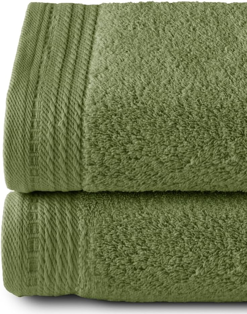 RIZO Top Towel - 2 Hand Towels, Bath Towels, 100% Combed Cotton, 600 G/M&sup2;, 100 X 50 Cm, Sheet image number 3