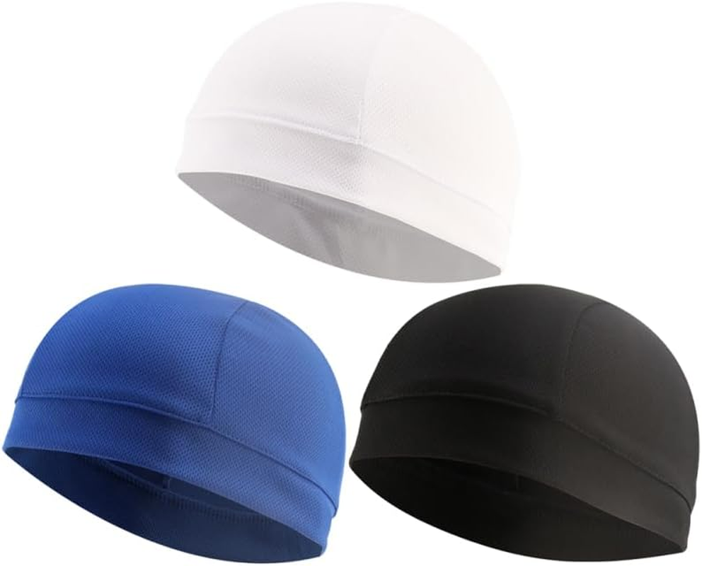 VALICLUD Cycling Linning Cap Hat Liners for Sweat Arm Warmers Thermal Cycling Cap Women Football Helmet Sweat Liner Bike Helmet Men Hat Sweat Liner Seat Sweat Wicking Cycling Inner Cap