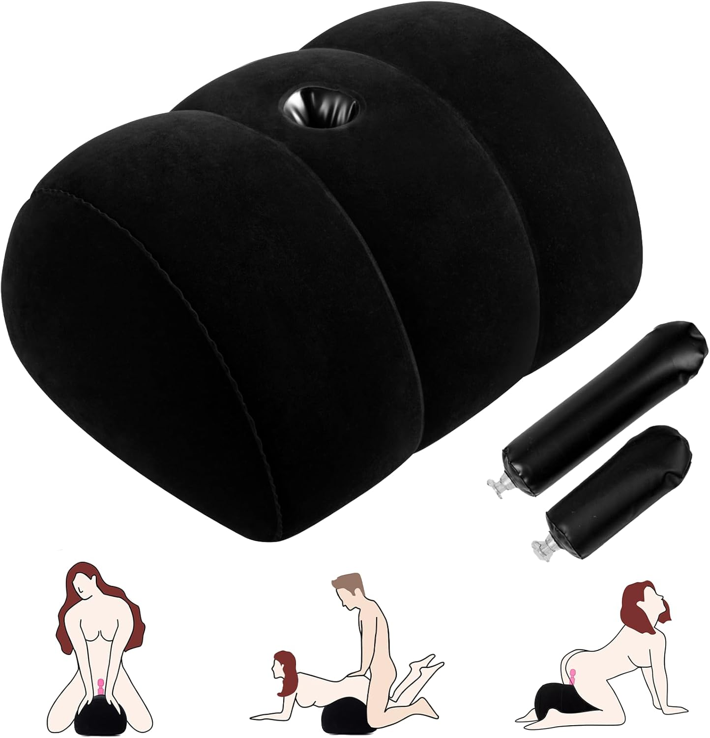 Tissi Dildo Mount Pillow Sex Position for Adults Toys Women Chair Toy Couples Black image number 1