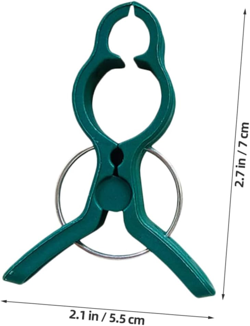 BCOATH 60Pcs Garden Plant Clamps and Tomato Support Clips for Climbing Plants Large Green Orchid Vine Clips Set Sturdy Fixing Clamps for Outdoor Gardening and Vegetable Vine Support image number 6