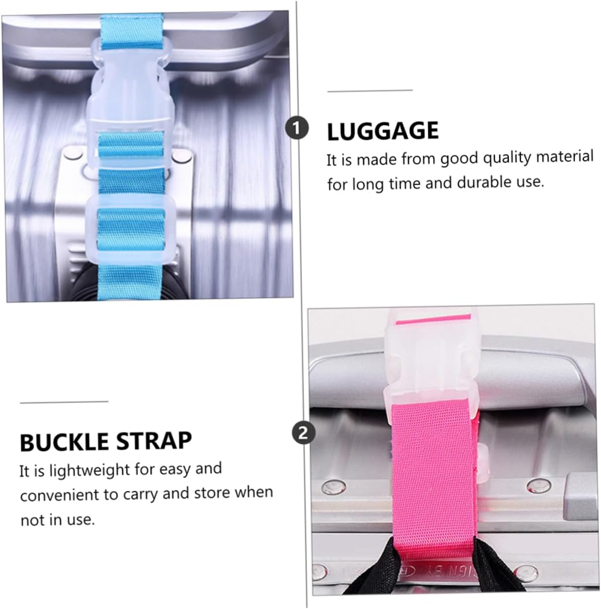 TINEASUR 5Pcs Luggage Buckle Strap Suitcase Belt for Baggage Hanging Buckles Practical Luggage Belts for Suitcase