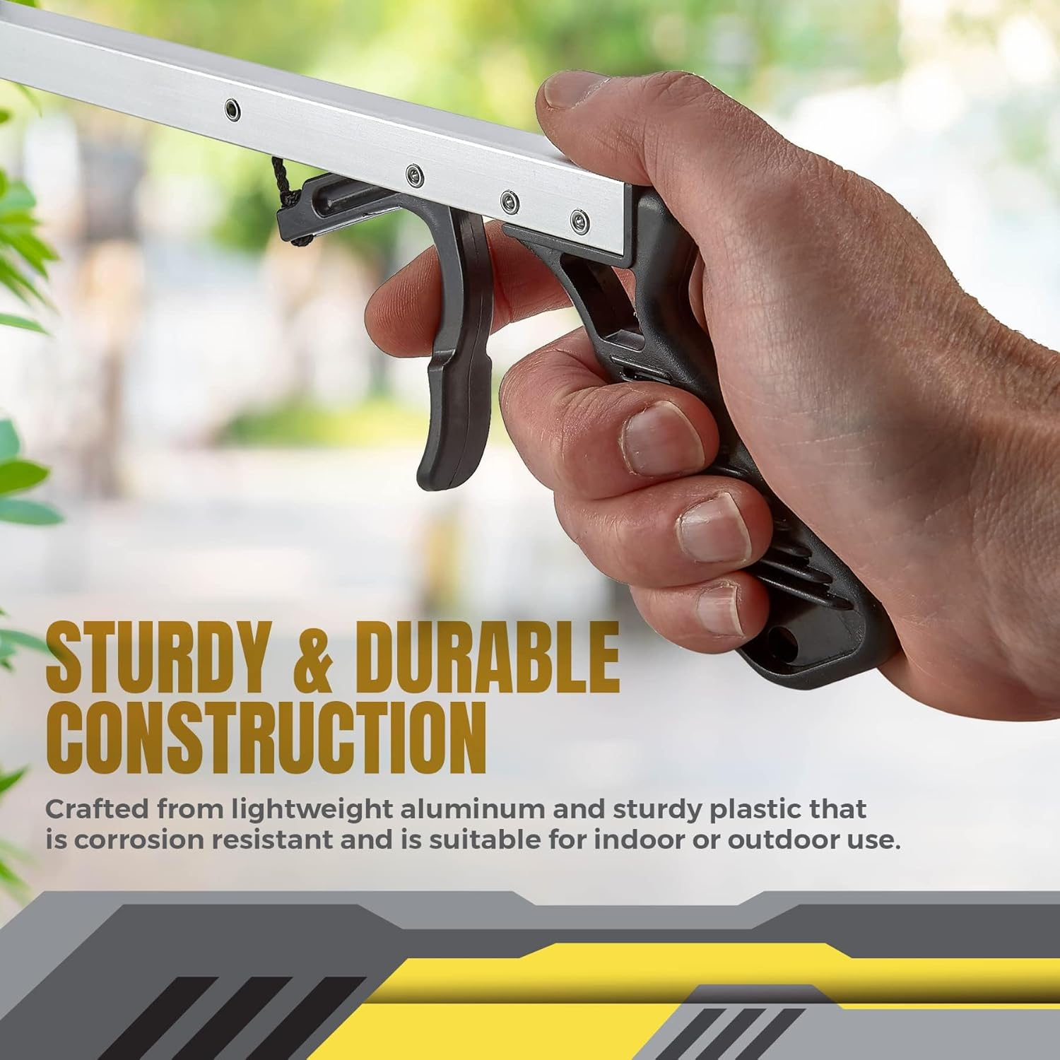 Medca Reacher Grabber Pickup Tool - Wide Claw Arm Gripping Device with Magnetic Tip | Lightweight & Durable | Indoor and Outdoor Extender Reaching Mobility Aid | Trash Picker 26&rdquo; image number 1