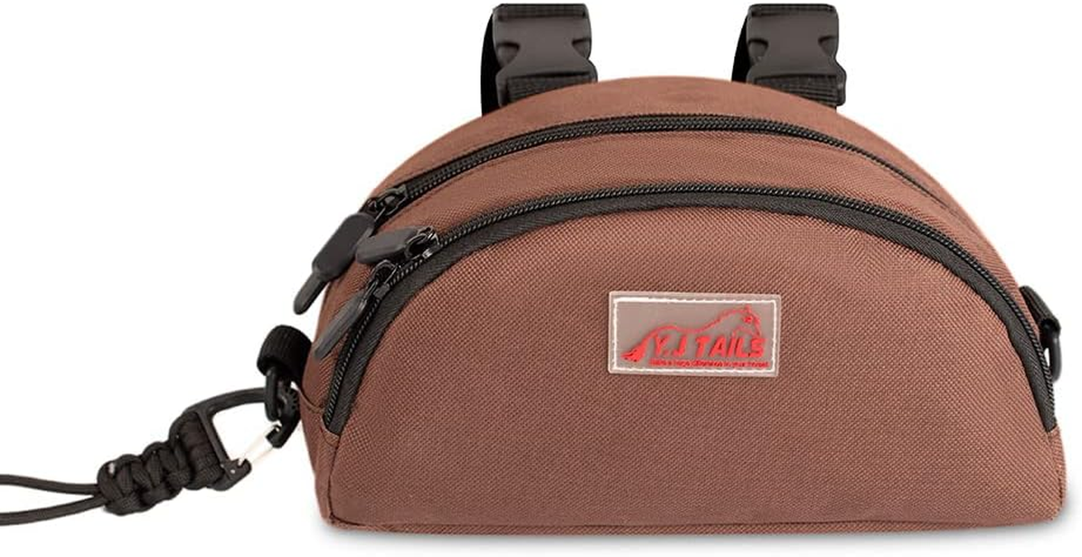 Horse Saddle Bag for Horses, Pommel Packet for Western & Endurance Saddles, Waterproof Saddle Sack for Cellphone Key, Horse Saddle Pouch (Brown)