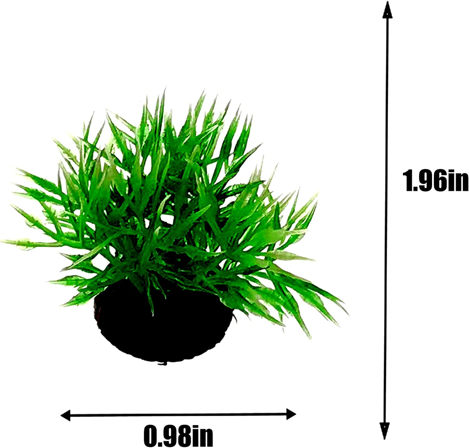 Small Artificial Aquatic Plants ，Plastic Aquariums Plants Decorations,Used for Household and Office Aquarium Simulation Plastic Hydroponic Plants（9 Pack） image number 5
