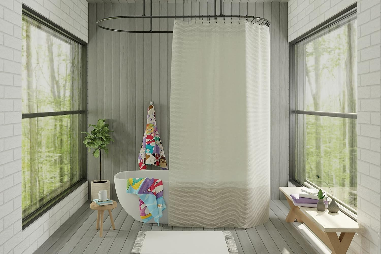 Squishmallows Kids Bath/Pool/Beach Soft Cotton Terry Hooded Towel Wrap, 24 in X 50 In, by Franco