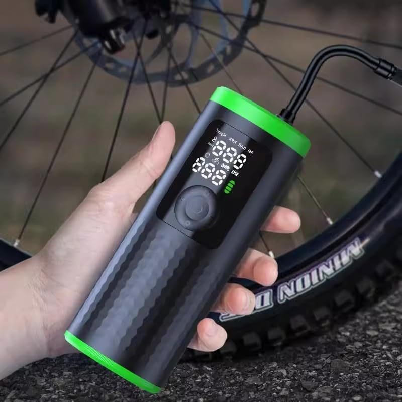 Bicycle Professional Inflation Pump Digital Display,Road Vehicles Wireless Inflation Pump，Can Charge Cars, Motorcycles, and Electric Vehicles image number 1