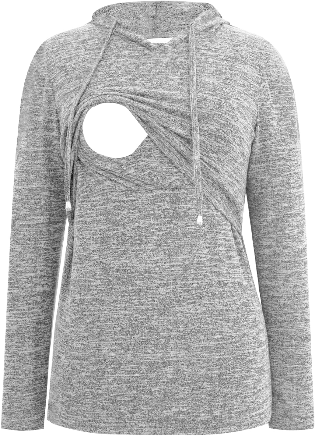 Smallshow Women'S Nursing Tops Long Sleeve Breastfeeding Shirt Hoodie