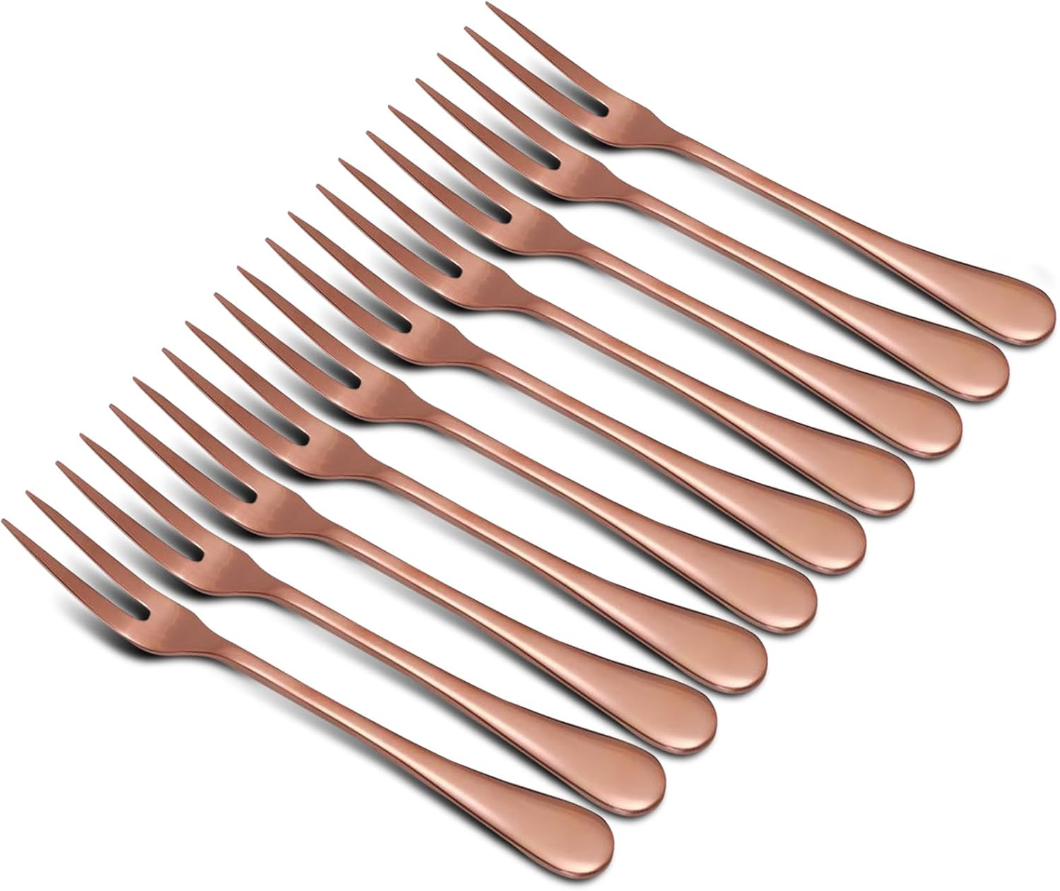 LY-ONE 10 Pcs Cocktail Forks for Appetizers, Fruit, Dessert, Cake and Tasting image number 5