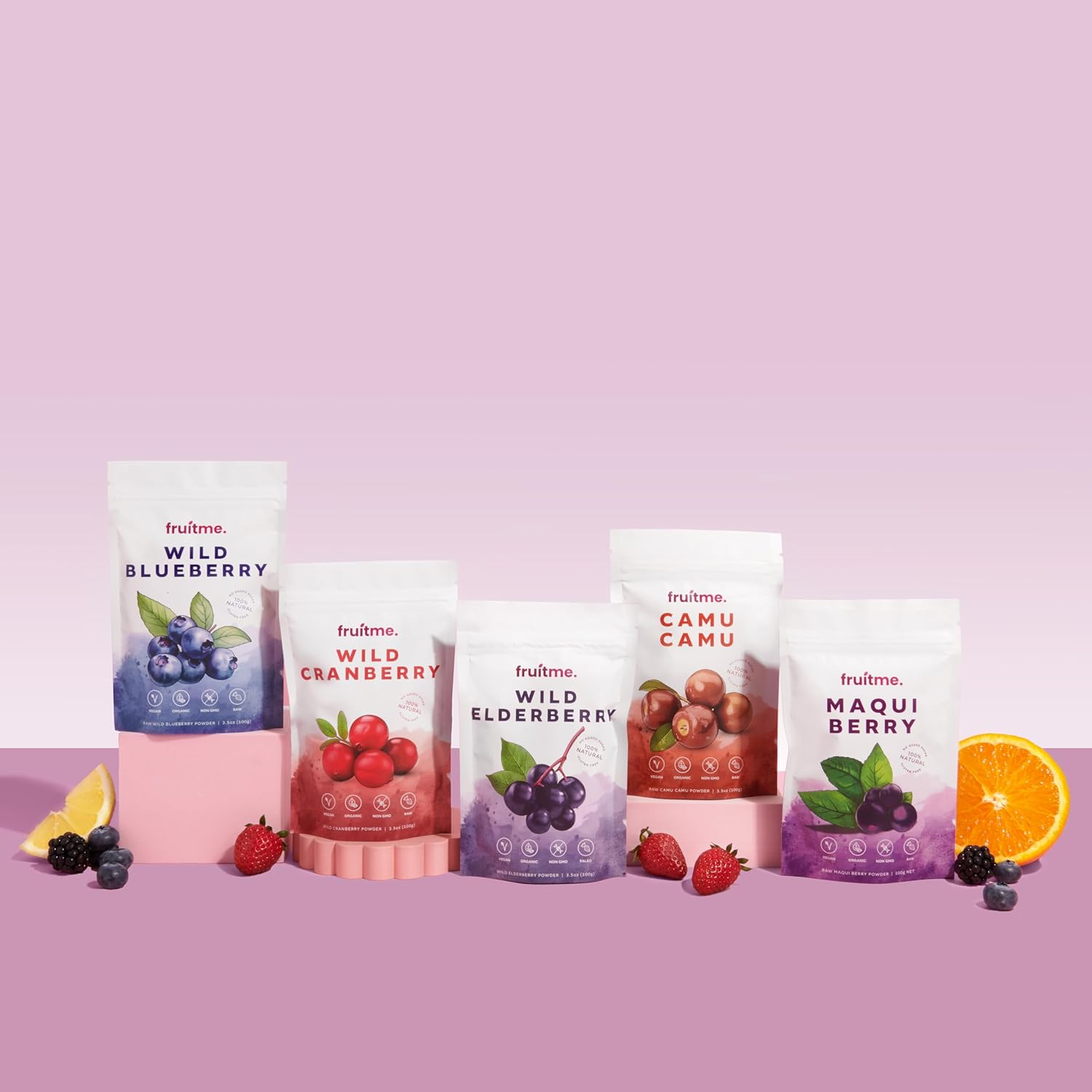 Raw Certified Organic Wild Blueberry Powder Freeze-Dried 100G - Antioxidant, Vitamin C and Zinc Rich Superfood - 100% Bilberry Superfruit by Fruitme image number 3