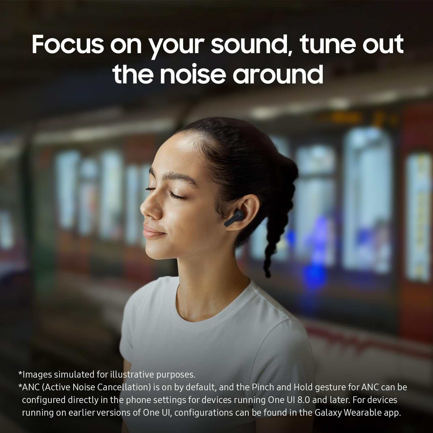 Samsung Galaxy Buds3 FE (2025), Wireless Earbuds, 360 Audio, Active Noise Cancelling, Black [AU Version]