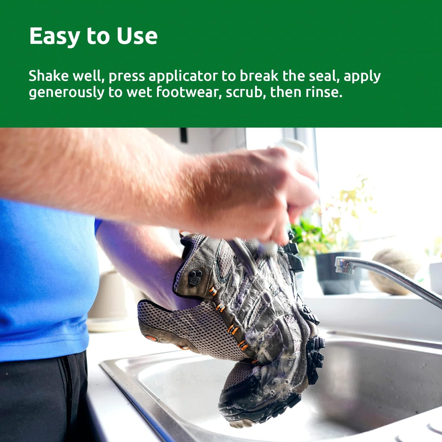 Nikwax Footwear Cleaning Gel Sponge on Cleaner for Waterproof Footwear image number 6