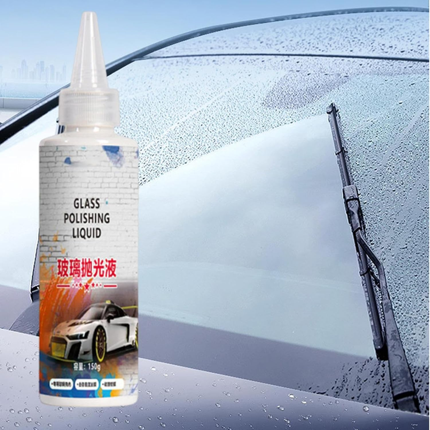 Shpuuyy Car Glass Cleaner Agent | Repairing Agent for Car Scratches,Multipurpose Automotive Paint Repairing Fluid for Sedan RV Trailer image number 5