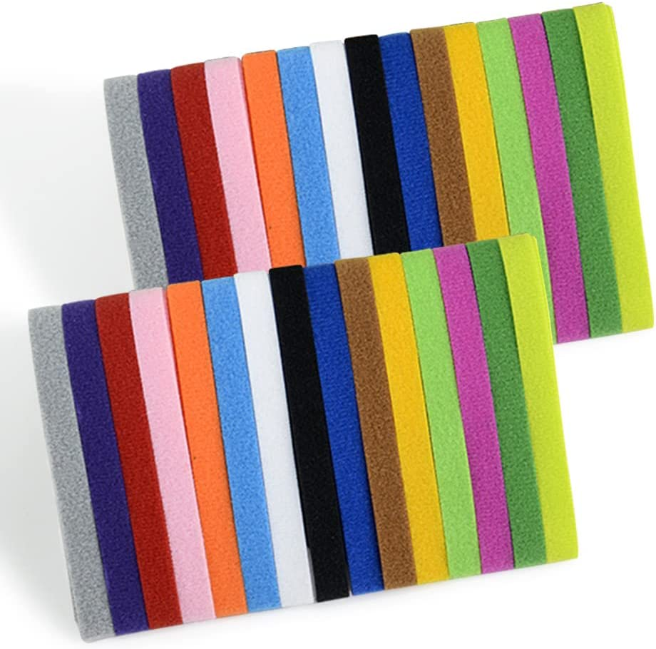 30Pcs Puppy Collars, Kittens Whelping Collars, Adjustable Identification Dog Collar, Double Sided Soft Nylon Collar Strap for Newborn Pet image number 2