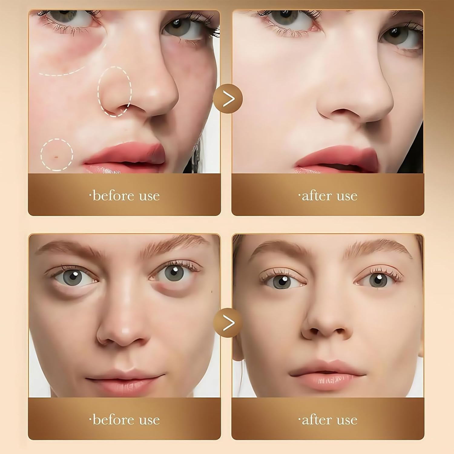 Tri-Color Pot Concealer Palette Cream, Face Contour Color Corrector Makeup Palette Cream Kit for Mature Skin under Eye Colors Corrector Creamy Pot Concealers Full Coverage for Dark Circles image number 1