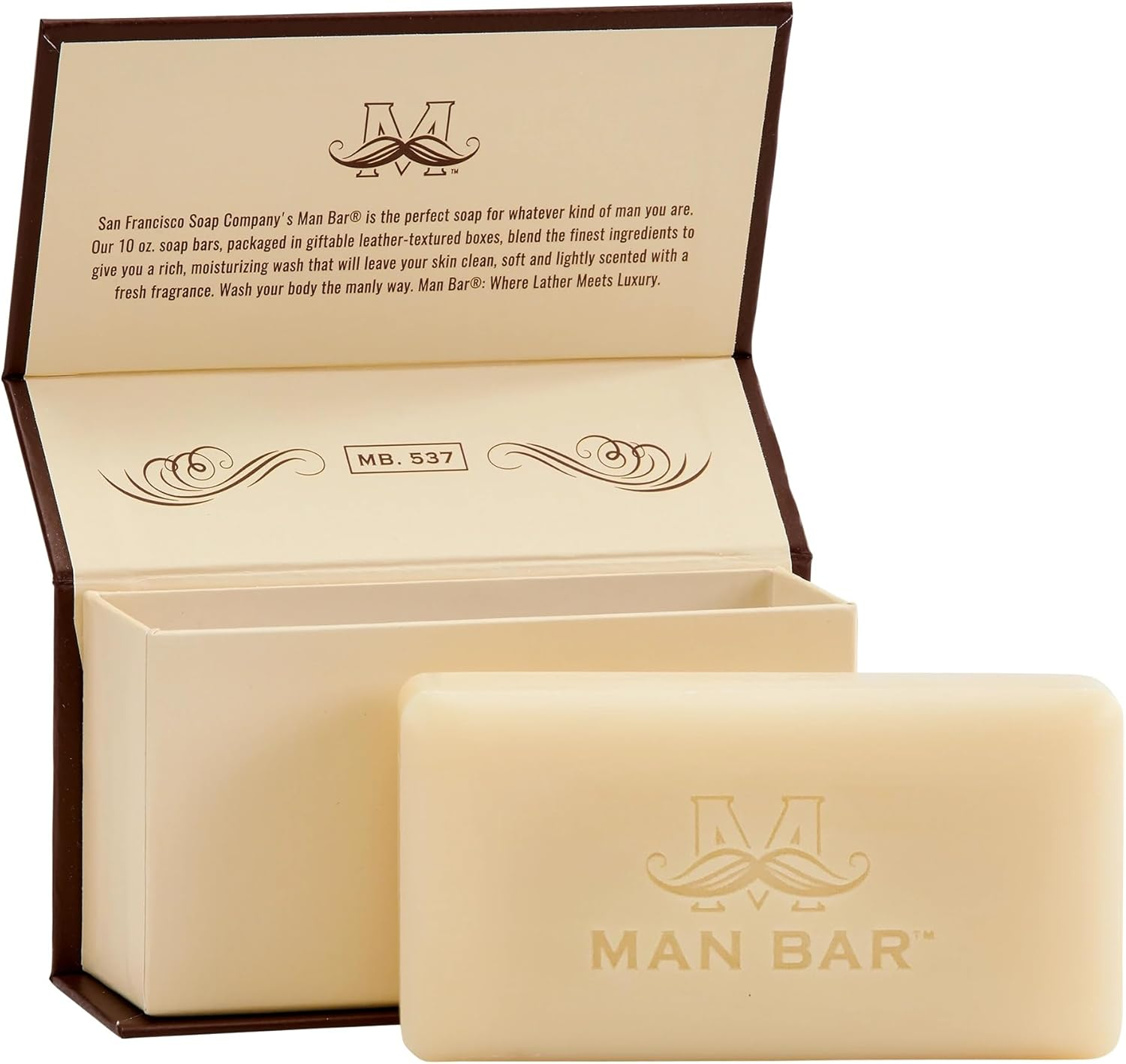 San Francisco Soap Company Exotic Musk and Sandalwood Fragrance Man Bar - Revitalizing - No Harmful Chemicals - Good for All Skin Types - Made in the USA image number 3